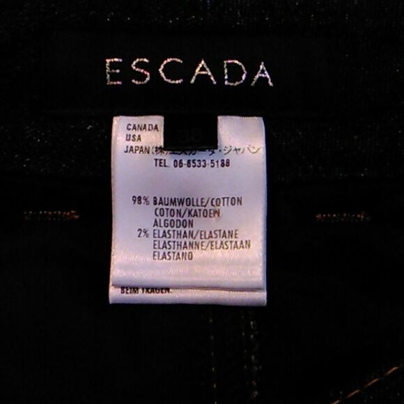 NWOT Escada Dark Wash Jeans - Picture 5 of 13